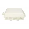 Caja distribuidora de fibra óptica Extralink Edith 16 hilos gris ABS