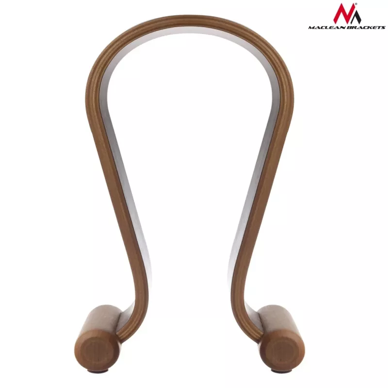 MC-815W, soporte para auriculares, madera, 400 g, nogal