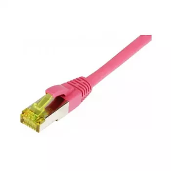 Cable de red RJ45, CAT6A 500 MHz, 0,15 m, magenta, S-STP (S/FTP), TPE/LSZH (Ultraflex), AWG26, con cable Cat.7, Synergy 21 (S217698)