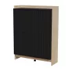 Cómoda Cama PORTO 100x38x130 roble/negro