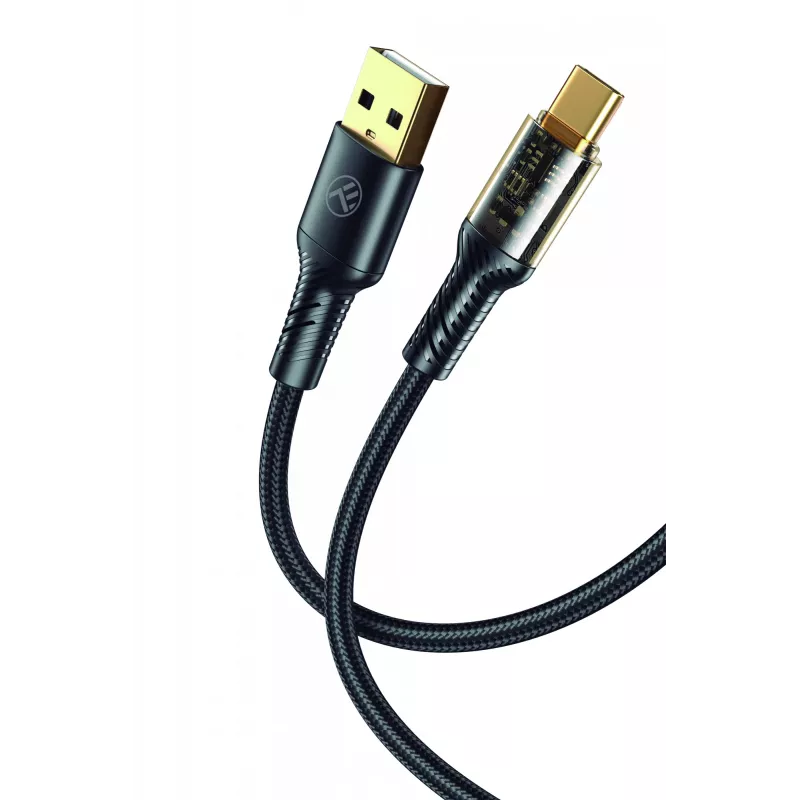 Cable de datos USB Type-C Tellur TLL155711, intensidad de corriente 3A, 100 cm, negro