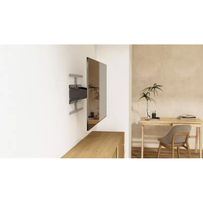 Soporte de pared para TV totalmente articulado GEMBIRD WM-90ST-02 para pantallas de 43–90 pulgadas, soporte articulado, VESA 100x200–600x400, capacidad de carga 50 kg