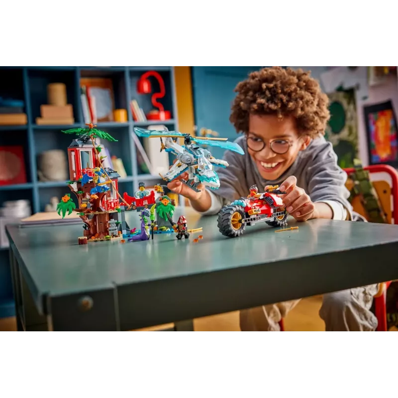 LEGO NINJAGO 71857 Batalla en la casa del árbol de los vehículos ninja