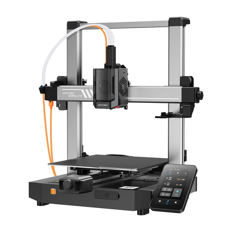 Impresora 3D AnyCubic Kobra 3 V2 (K3V2-IP-O) — volumen de impresión 235×235×250 mm