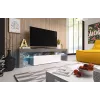 Soporte de TV Cama TORO 158 gris/blanco brillante