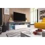 Soporte de TV Cama TORO 158 gris/blanco brillante