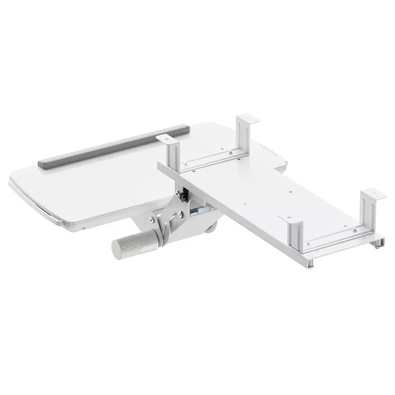 Soporte de teclado MACLEAN MC-156 W — bandeja regulable bajo mesa, carga máx. 5 kg