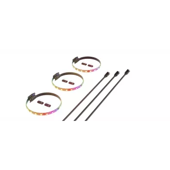 Tira LED HYTE LS10 multicolor 12V 0,2A 0,33m 3 uds.
