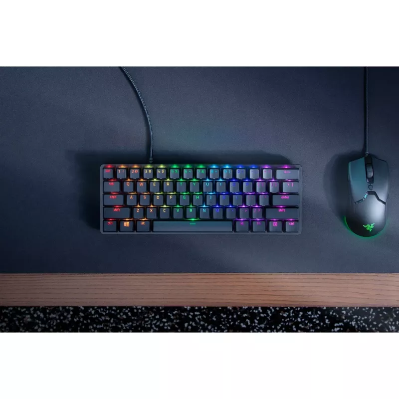 Huntsman Mini, teclado gaming negro, DE-Layout, Razer Linear Optical (Red)