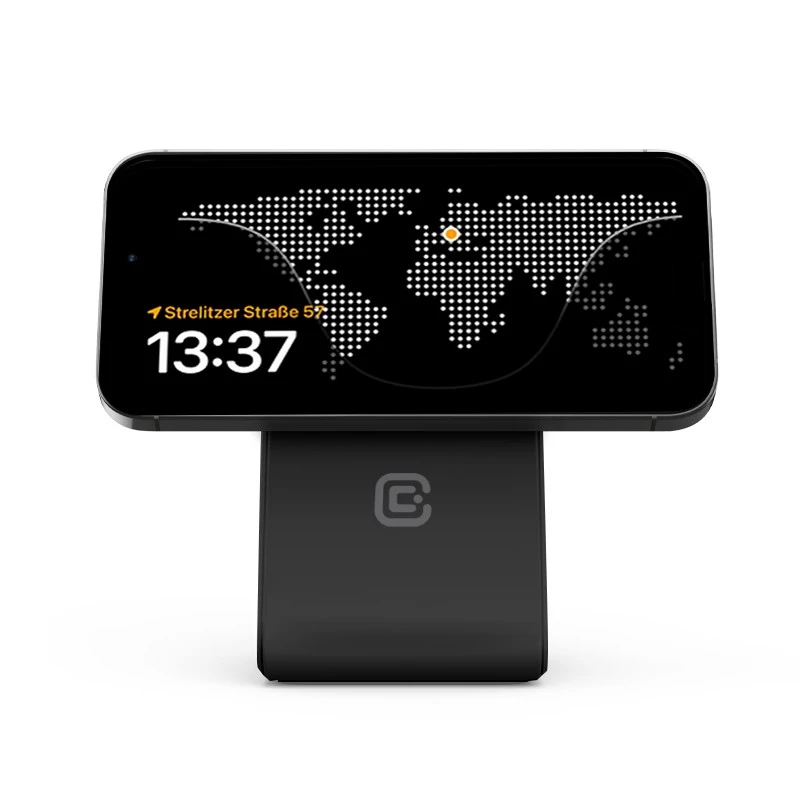 Cargador de interior Crong CRG-MSPS-BLK Smartwatch Negro Lightning USB Inalámbrico