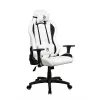 Silla gaming Arozzi Torretta SoftPU — blanco, revestimiento Soft-PU, reposabrazos ajustables, respaldo reclinable