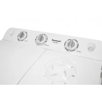 Lavadora semiautomática Ravanson XPB-800 — capacidad 7,5 kg, 1400 rpm, carga superior, blanca