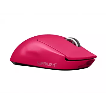 Logitech PRO X SUPERLIGHT ratón inalámbrico magenta ratón (910-005957)