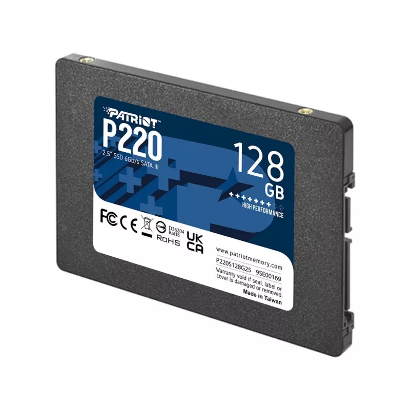 2,5 Patriot P220 128 GB (negro, SATA III 6 Gb/s, 2,5)