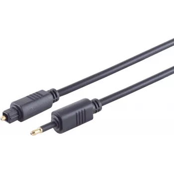 Cable de audio óptico ShiverPeaks 69014-0.5 – Toslink (4,0 mm) a 3,5 mm, 0,5 m