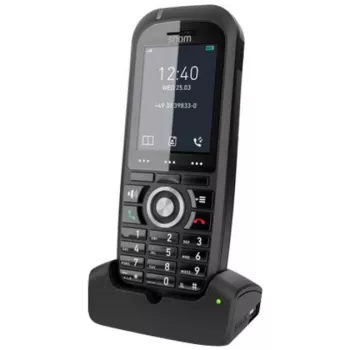 Snom M70 Auricular de teléfono DECT con visualización de número Negro
