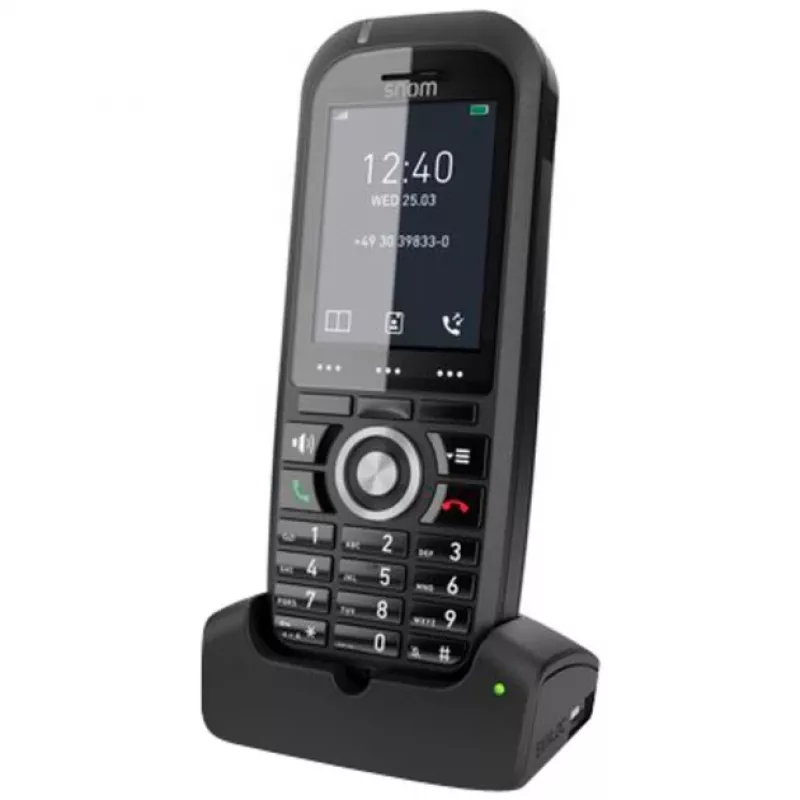 Snom M70 Auricular de teléfono DECT con visualización de número Negro