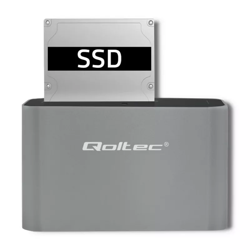 Base de acoplamiento Qoltec 5315 HDD/SSD | 2.5/3.5 SATA | USB 3.0