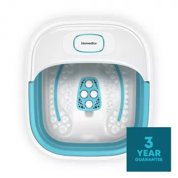 Baño de pies HoMedics FB-70BL-EB – baño de pies compacto plegable para uso doméstico