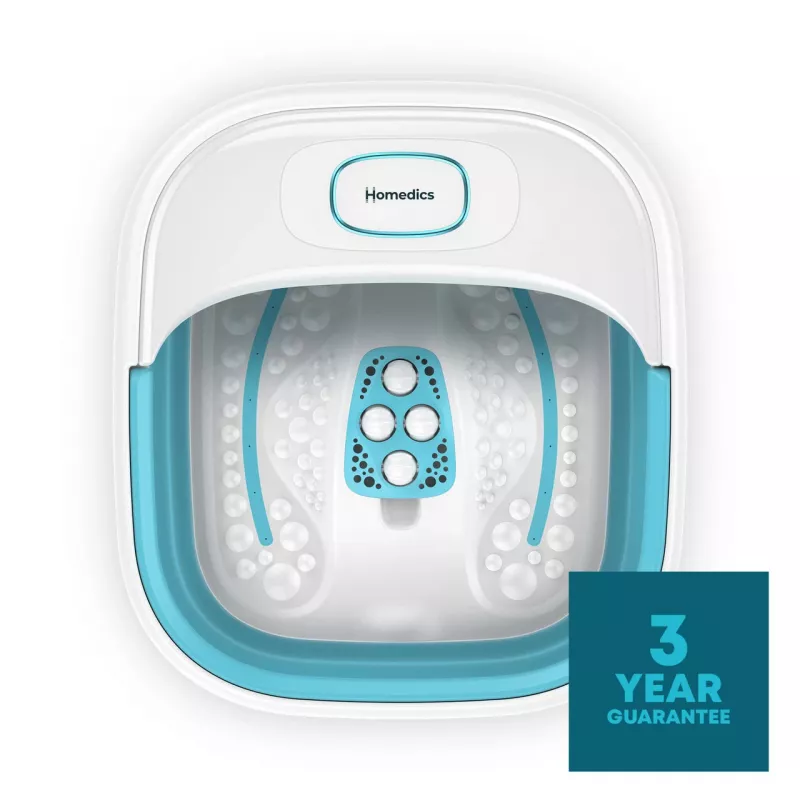 Baño de pies HoMedics FB-70BL-EB – baño de pies compacto plegable para uso doméstico