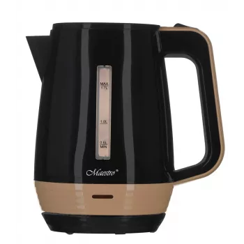 Hervidor de agua eléctrico Maestro MR-033 1,7 l 1850–2200 W, carcasa de plástico, apagado automático, protección contra sobrecalentamiento, tapa con pulsador, asa ergonómica