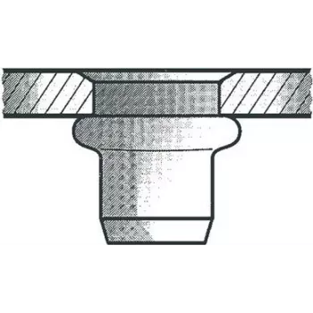 Tuerca remachable GESIPA A2 M6x9x15,5 – acero inoxidable, cantidad por pack: 250