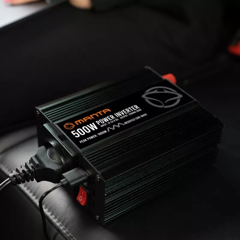 Inversor de corriente MANTA MPI500M 500W potencia continua / 1000W potencia máxima CC a CA