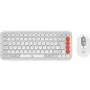 Logitech POP Icon Combo Bluetooth QWERTZ Swiss Naranja Blanco ratón