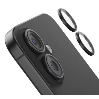 Protector de lente de cámara de vidrio templado Belkin OVA181HQBK para iPhone 16 / 16 Plus, pack de 2