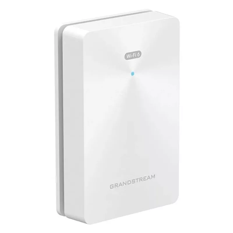 Grandstream GWN7661E punto de acceso Wi-Fi 6 de pared empotrable, AX3000, doble banda 2,4/5 GHz, 3 Gbps, MU-MIMO, PoE/PoE+, puertos Gigabit, 256 clientes