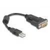Cable serie DeLOCK 61549 negro 0,25 m USB Type-A RS-232