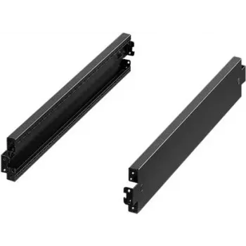 Tapa embellecedora Rittal VX 8660.036 negra acero 1200mm profundidad 100mm altura