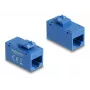 Delock 90642 módulo Keystone RJ45 hembra a RJ45 hembra, Cat.6A UTP, azul