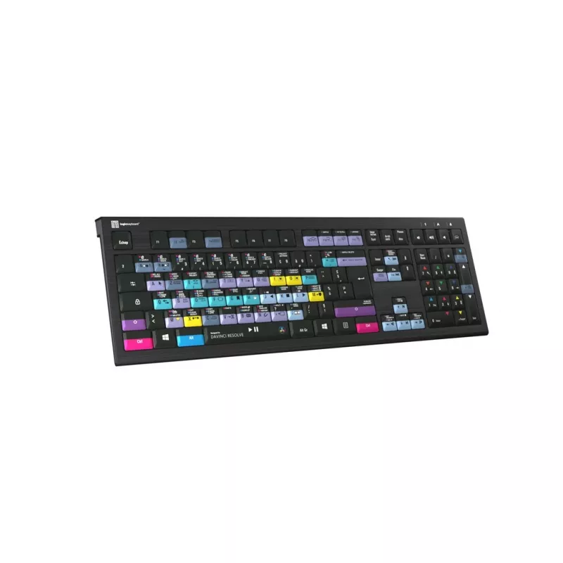 Teclado Logickeyboard ASTRA 2 USB AZERTY inglés Negro