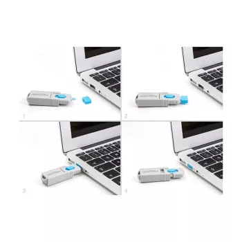 Bloqueador de puertos USB Type-A DeLOCK 20947 10 puertos azul