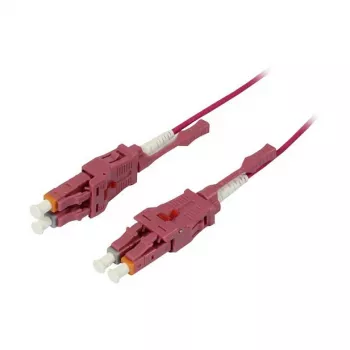 Cable de fibra óptica 2 fibras 0,5 m LC-LC 50/125 µm OM4 Uniboot giratorio Push/Pull AD 2 mm - Cable - Fibra multimodo (S215550)