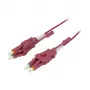Cable de fibra óptica 2 fibras 0,5 m LC-LC 50/125 µm OM4 Uniboot giratorio Push/Pull AD 2 mm - Cable - Fibra multimodo (S215550)