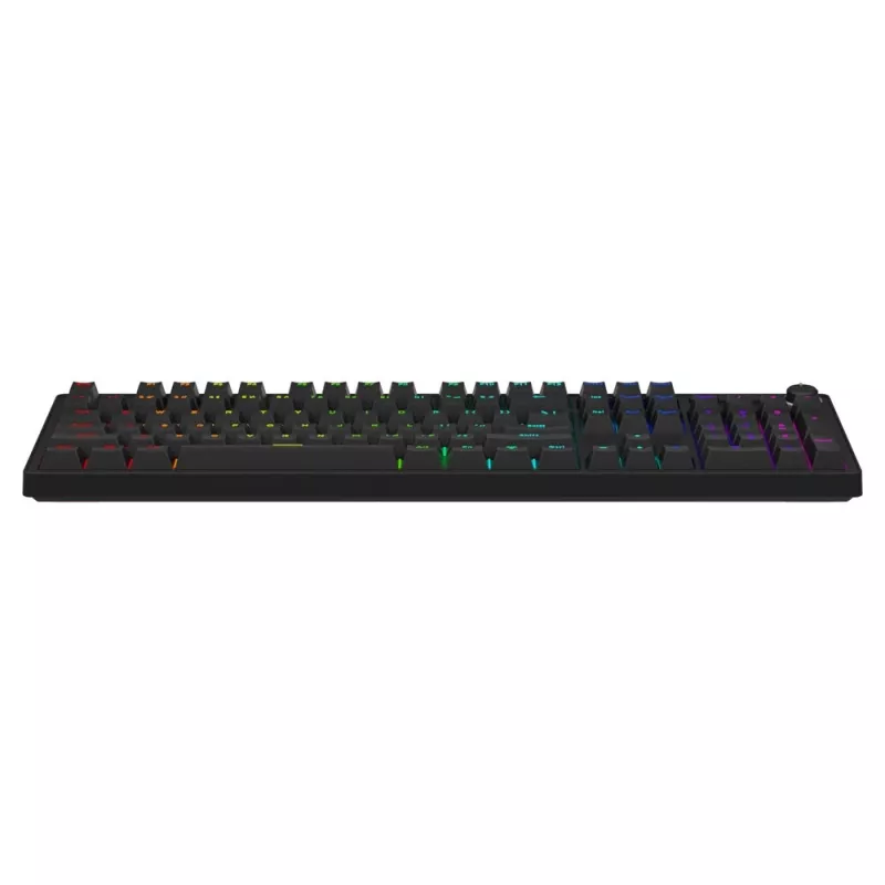 SAVIO STYX teclado mecánico gaming, interruptores Outemu Red, hot-swap, tamaño completo, distribución US, RGB, USB con cable, cable de 1,5 m, negro