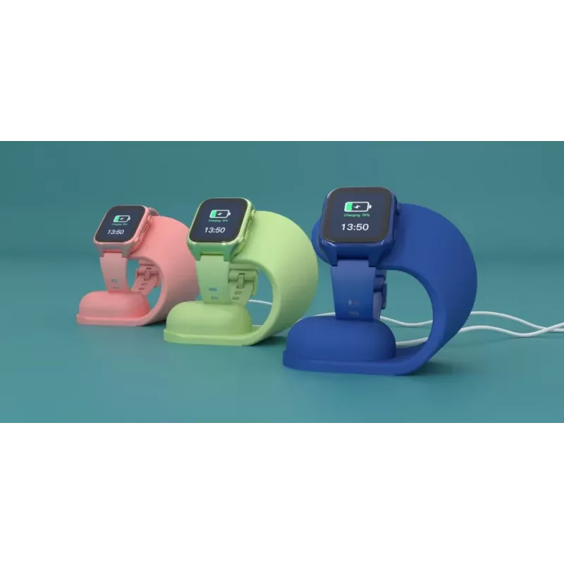 Base de carga Stelio ST-CHS01-PK Junior rosa – base de carga USB para teléfonos y tablets, puerto único, compacta