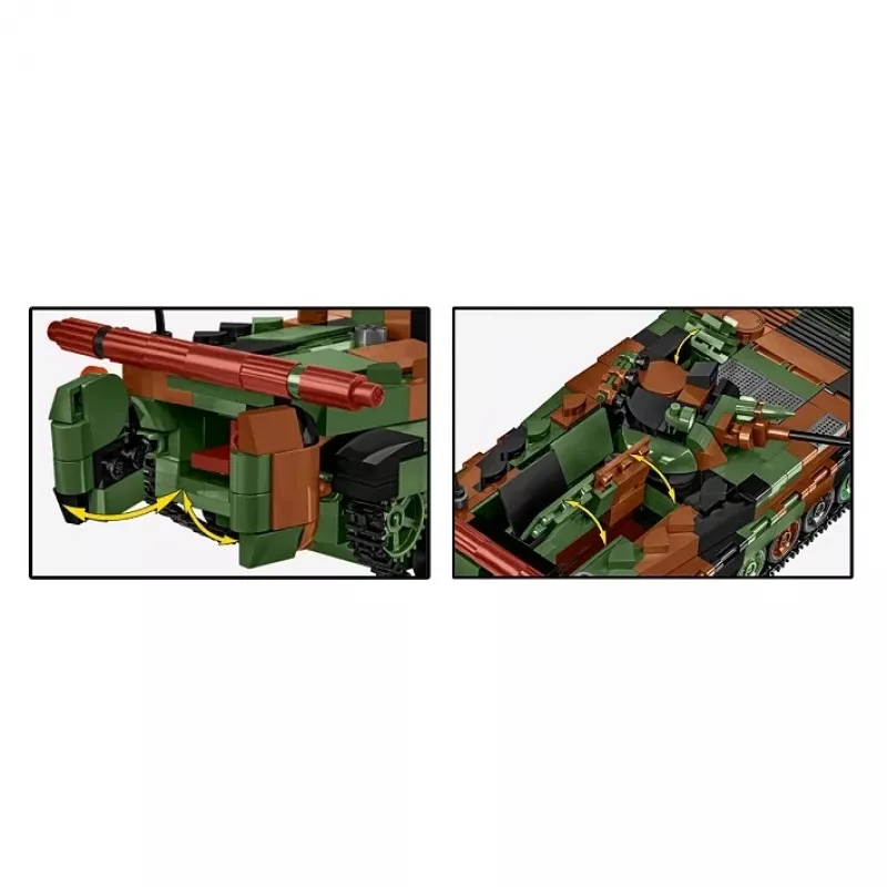 Set de bloques Cobi Armed Forces BWP-1 2630 — set modelo del vehículo de combate de infantería anfibio polaco-ucraniano