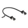 Cable de red DeLOCK cable RJ45 conector macho a conector macho Cat.8.1 0,25 m negro