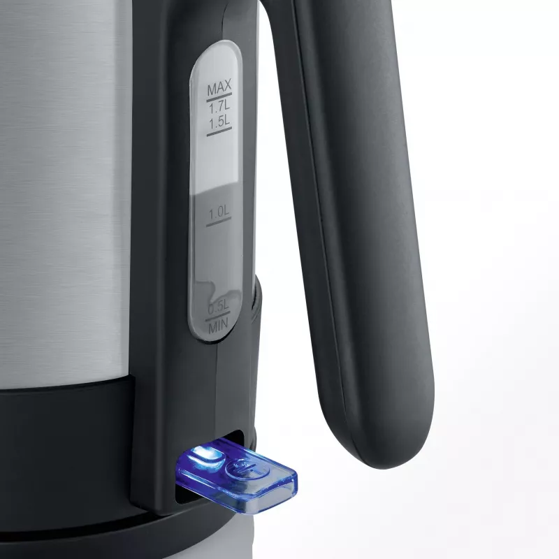 Severin WK 3409 Hervidor de agua 1,7 L Negro - Acero inoxidable 2200 W (WK 3409)