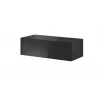 Conjunto de armarios de salón Cama VIGO SLANT 3 negro/negro brillante