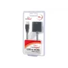 Adaptador gráfico USB GEMBIRD A-USB3-HDMI-02, salida HDMI, hasta 1920x1080, negro, 36 g