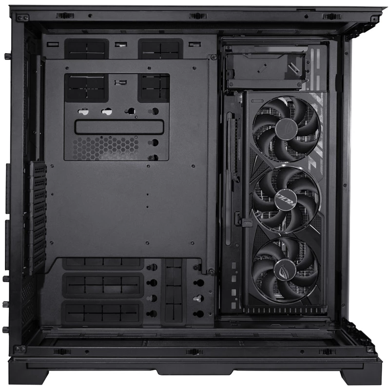 Soporte vertical para GPU Lian Li O11DEXL-1X – negro – kit de conversión para el Lian Li O11DEXL-W – montaje vertical de tarjeta gráfica – cubierta de ranura PCI – sin cable riser – para 4-Sl