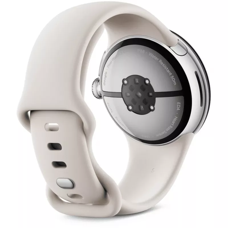 Google Pixel Watch 3 LTE correa deportiva 41 mm, plata/porcelana