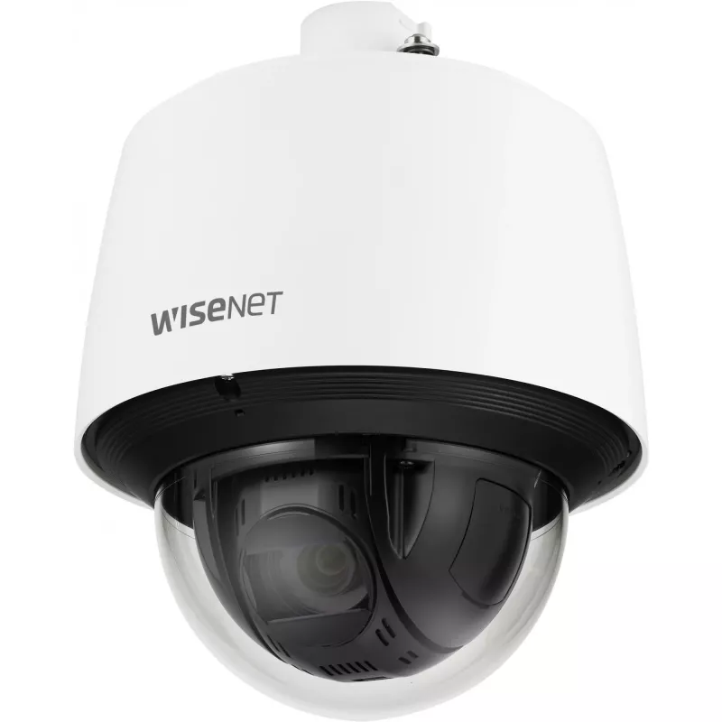 Cámara de vigilancia IP domo Hanwha QNP-6250H exterior 1080p, CMOS 1/2,8 inch, objetivo varifocal 4,44–111 mm, montaje en techo/pared