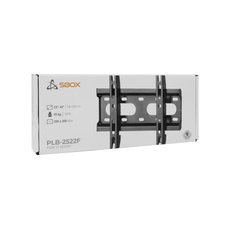 Soporte de montaje SBOX PLB-2522F-2 para cargas de 23–43/45 kg, placa 200×200 mm