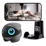 EnaBot Ebo Air 2 Plus robot móvil de vigilancia doméstica con cámara IA, gris