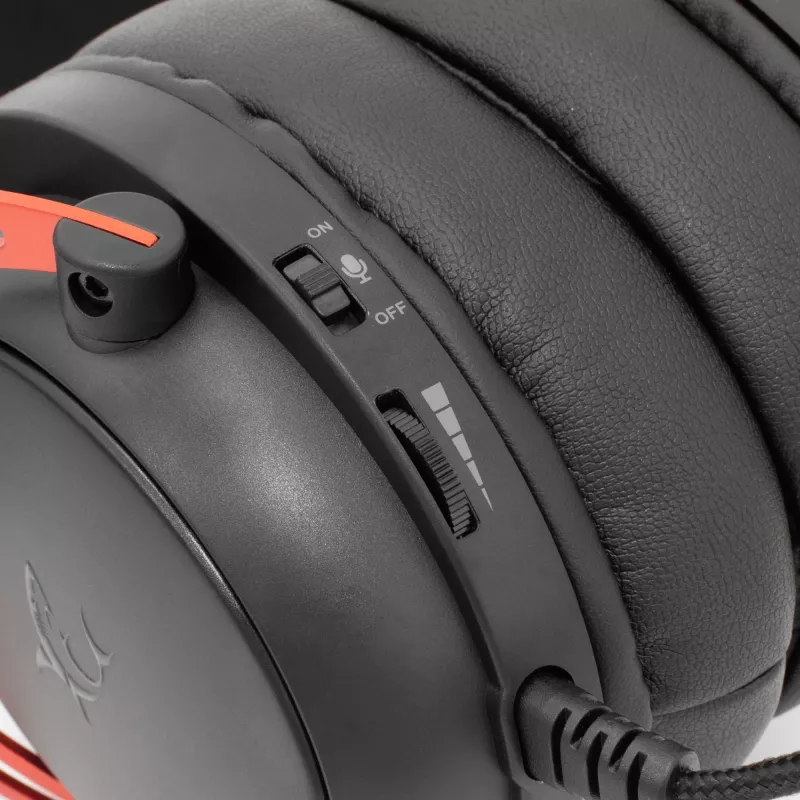 Auriculares White Shark GH-2341 Gorilla negro/rojo